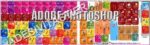 Adobe Photoshop Keyboard Shortcut Stickers Multicolor on Transparent Background