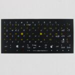 Trilingual Keyboard Stickers Russian, Ukrainian, and Italian Layout