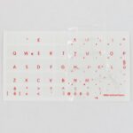 Adesivi Apple MacBook Air/Pro Lettere Colorate Fondo Trasparente