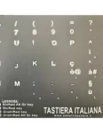 Adesivi Italiano Fondo grey Lenovo Thinkbook Lettere Bianche