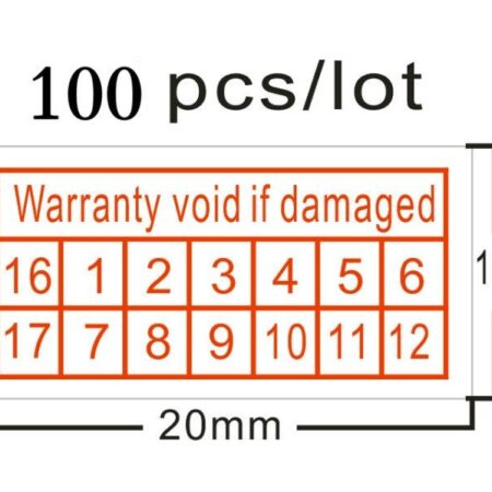100 tamper-evident adhesive labels