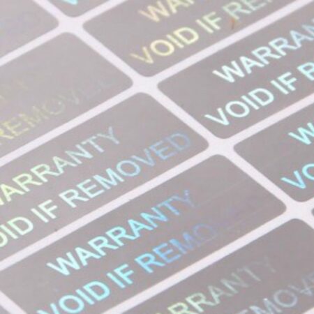 Set of 70 Professional Holographic Adhesive Labels