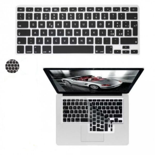 Transparent silicone protective cover for MacBook Air/Pro in Silicone