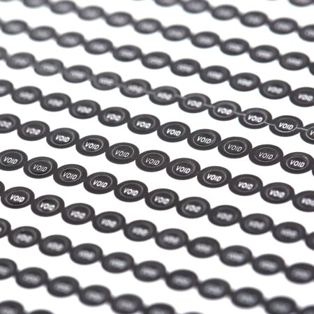 1000 tamper-evident adhesive seals 0.25cm