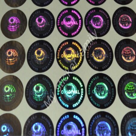 98 holographic adhesive labels (20 mm)