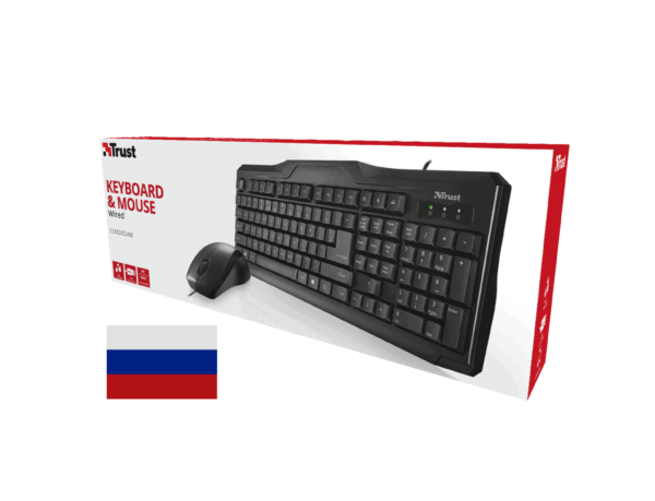 Tastiera TRUST Russo Cirillico con lingua ITA attacco USB